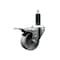 Service Caster 3'' Semi Steel Swivel 1-1/8'' Expanding Stem Caster Total Lock Brake SCC-EXTTL20S314-SSS-118 - alternate 1